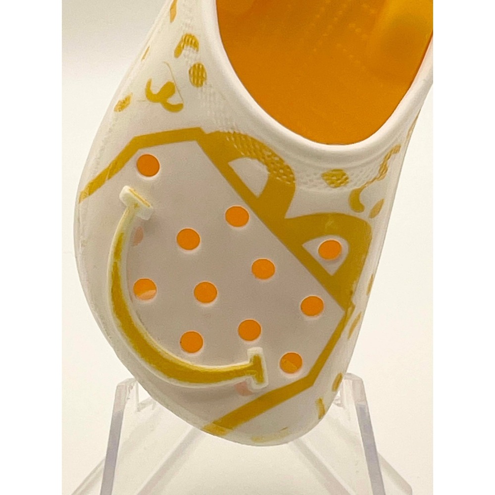 McDonalds Happy Meal Crocs Toy Keychain White‎ Yellow Mini Clog Collectible - Picture 5 of 8